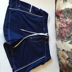 Ladies Oxide blue swim shorts
